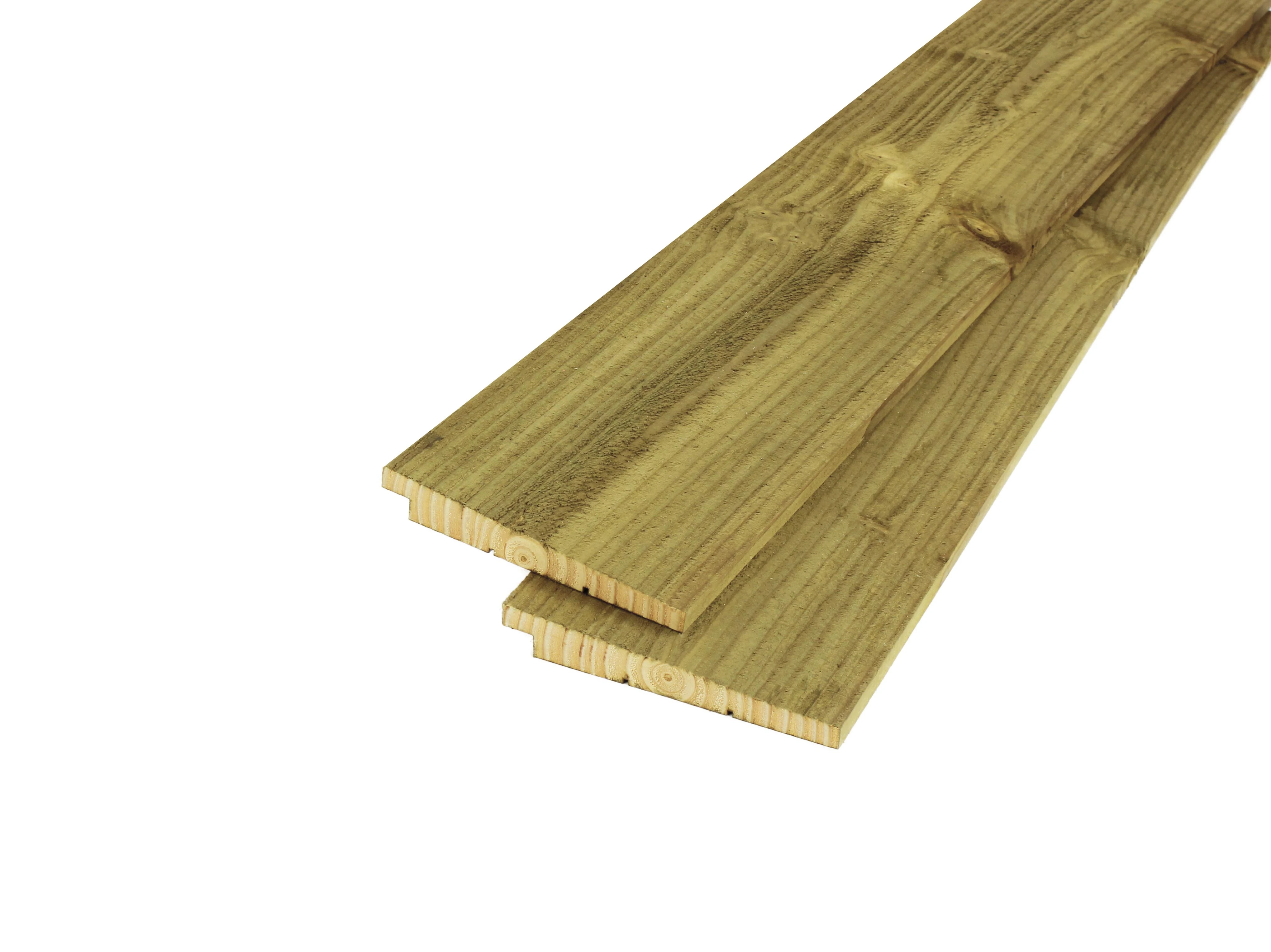 Douglas Zweeds Rabat 2.1 x 16.5 cm (21 x 165 mm) Groen Geïmpregneerd - Lengte 300 cm - Afbeelding 5